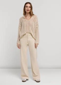 Open-Knit Jumper Oversized