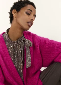 Oversized Open Cardigan