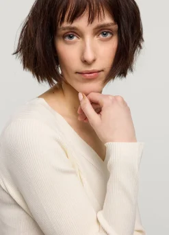 Rib-Knitted Jumper