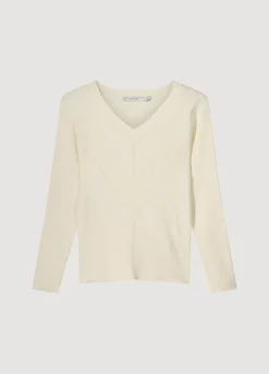 Rib-Knitted Jumper