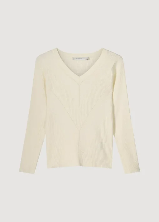 Rib-Knitted Jumper