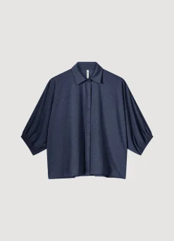 Shiny Shirt Blouse