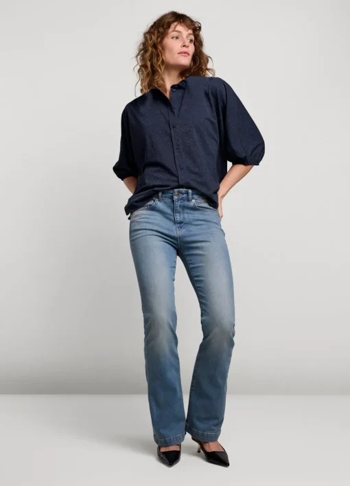 Shiny Shirt Blouse