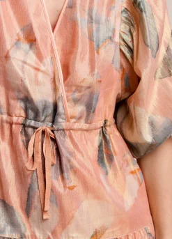 Short Shimmery Tiered Skirt