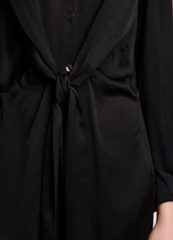 Silky Touch Button-Down Dress
