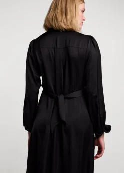 Silky Touch Button-Down Dress