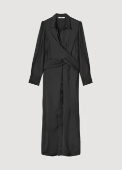 Silky Touch Button-Down Dress