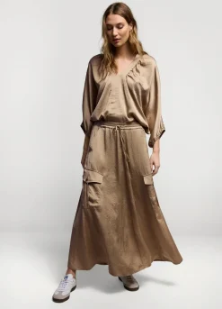 Silky Touch Cargo Skirt