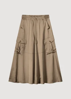 Silky Touch Cargo Skirt