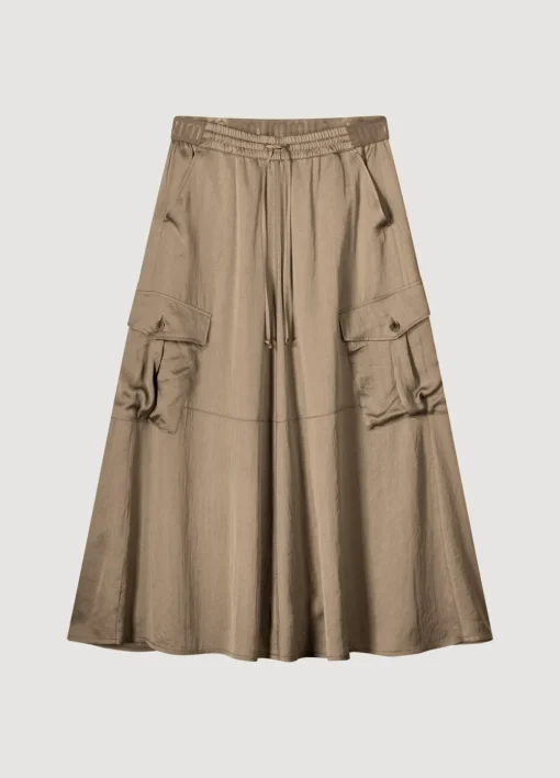 Silky Touch Cargo Skirt