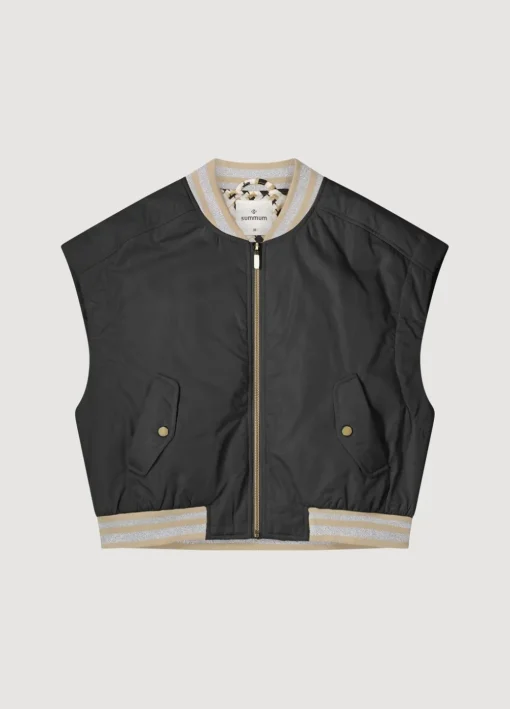 Sleeveless Bomber Jacket