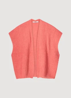 Sleeveless Open Cardigan