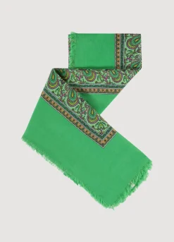 Square Paisley Print Scarf