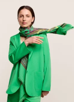 Square Paisley Print Scarf