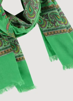 Square Paisley Print Scarf