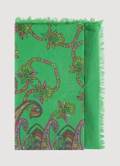 Square Paisley Print Scarf