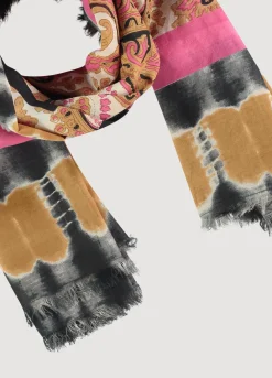 Thin Paisley Print Scarf