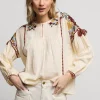Top With Colourful Embroidery