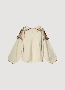 Top With Colourful Embroidery