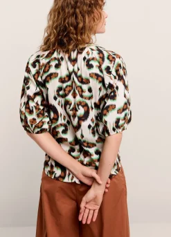 Top With Ornament Print
