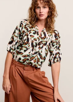 Top With Ornament Print