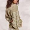 Top With Rich Embroidery
