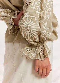 Top With Rich Embroidery