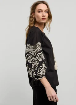 Top With Rich Embroidery