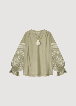 Top With Rich Embroidery