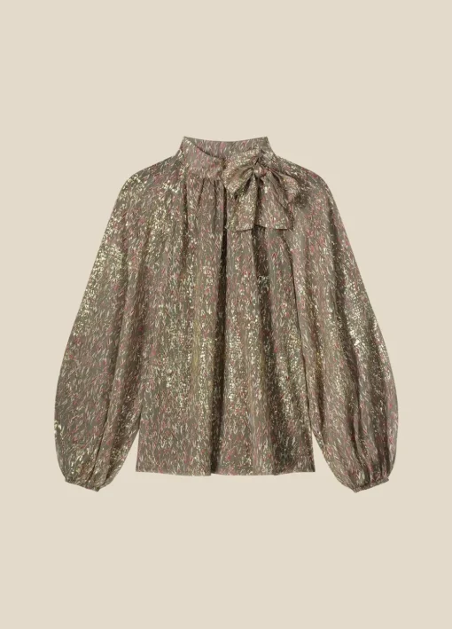 Transparent Blouse With Bow