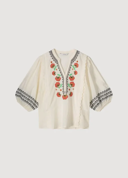 Wide Cotton Blouse