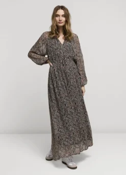 Wide Dress With Floral Print