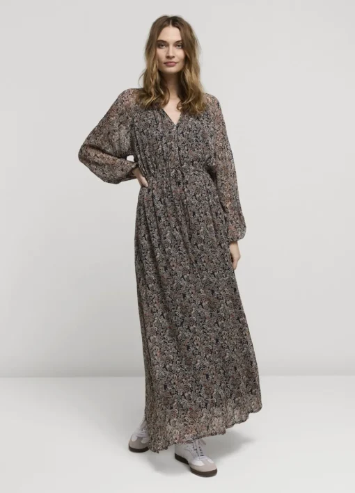 Wide Dress With Floral Print