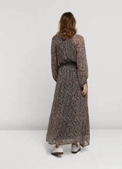 Wide Dress With Floral Print