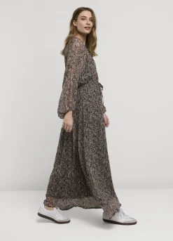 Wide Dress With Floral Print