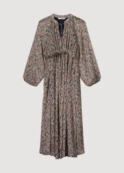 Wide Dress With Floral Print