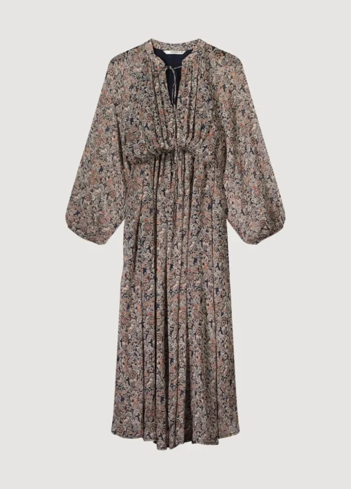 Wide Dress With Floral Print