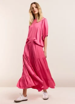 Wide Tiered Skirt