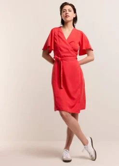 Wrap Dress With Butterfly Sleeves